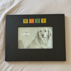 GANZ Black Frame with Colorful 'WOOF' Letters